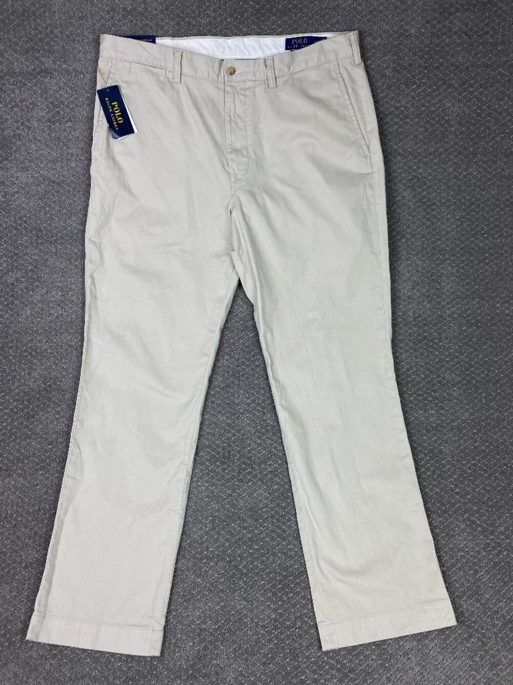 Polo Ralph Lauren Chino Pants Mens 36x32 Beige Classic Fit Cotton Twill The
